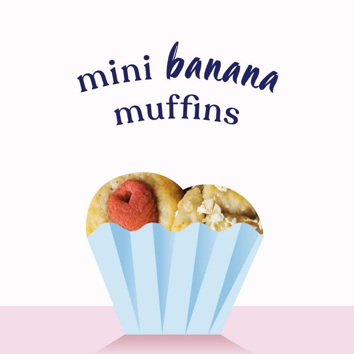 Sugar-free mini banana muffins!