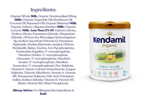 Organic Follow On Milk Powder (6 - 12 months) 800g